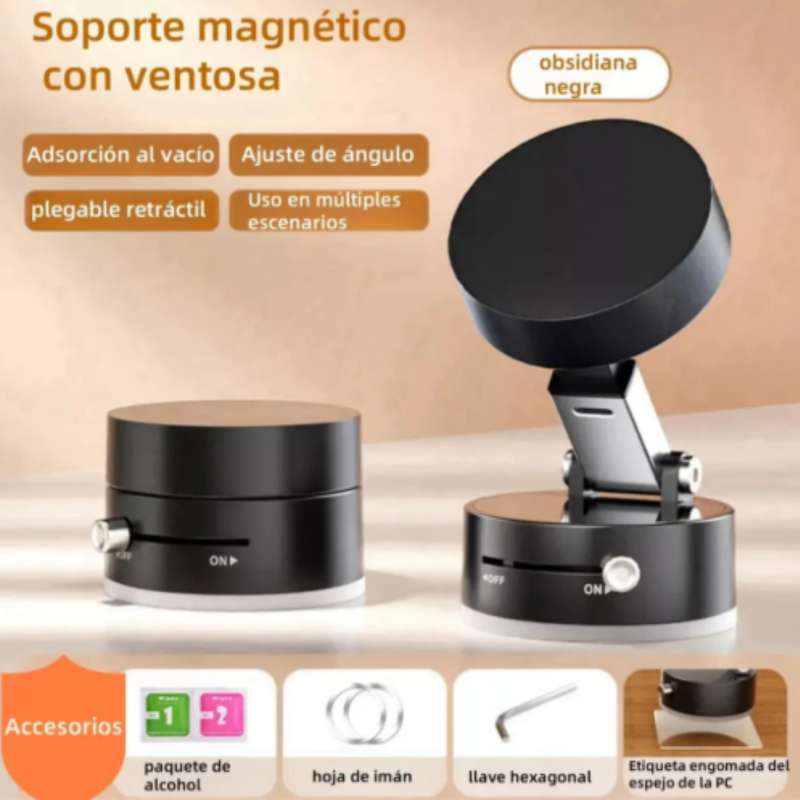 Suporte Magnético Portátil Dobrável A Vácuo Para Telefone