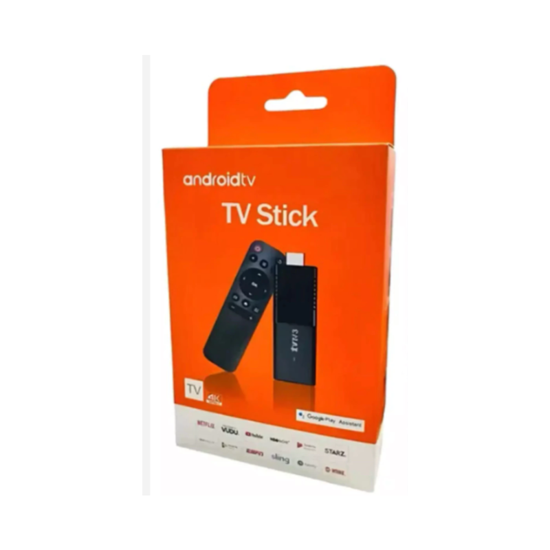 Tv Stick / Smart Tv Android 4k Wi-fi Hdmi Streaming Cor Preto