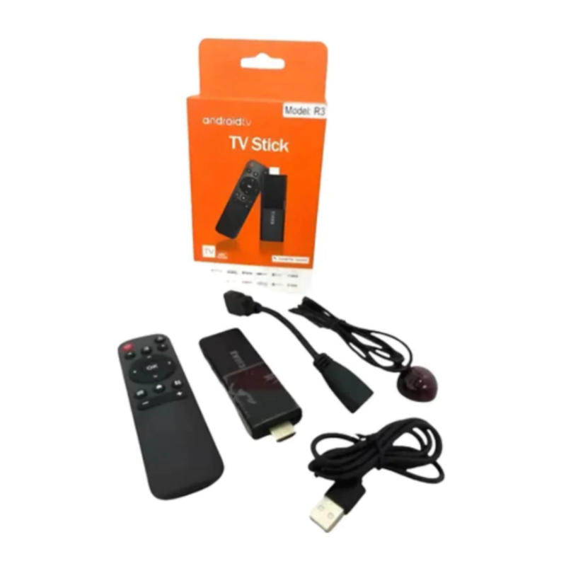 Tv Stick / Smart Tv Android 4k Wi-fi Hdmi Streaming Cor Preto